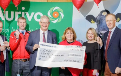 Aurivo presents Croí Heart & Stroke Charity with €40,000 to fund Courtyard Apartments